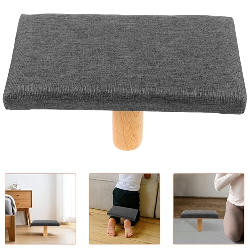 Portable Stool with Cushion Height Adaptable Bench for Adults Balance Seat for Prayer and Floor Sitting Support in Grey