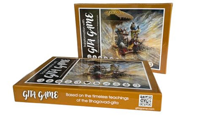 Reflection & Therapy Board Game for Self-Discovery & Life Decisions | Meditation Game with Oracle Cards Inspired by Bhagavad Gita | Spiritual Gift for Yogis & Seekers | 1–8 Players