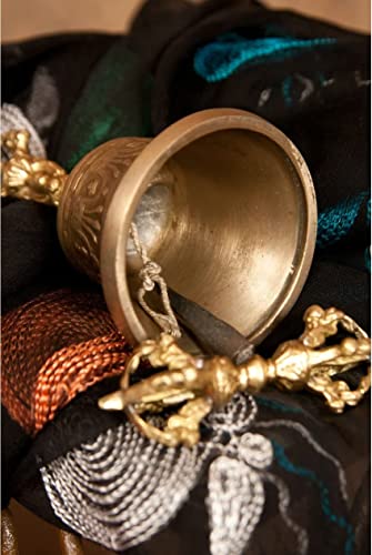 Tibetan Buddhist Meditation Bell And Dorje Set, 100% Handmade Copper Bells For Meditation, Prayer, Reiki, Wakefulness, Concentration, Healing