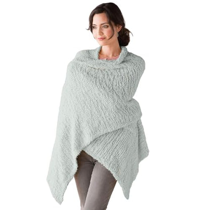 DEMDACO Giving Collection Giving Shawl with Pockets - Cozy Wrap for Women - Pockets - Soft Knit - Comfortable - Blanket-Style - Thoughtful Gift for Her - One Size - Sage Green