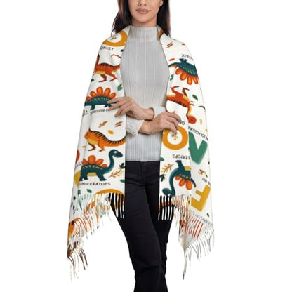 Supdreamc Cashmere Feel Scarf Soft Women Warm Cozy Scarves Multiple Colors - color: Picture (187)