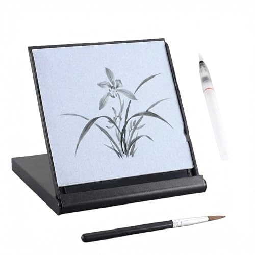 Buddha Water Painting Board, Magic Canvas Mini Water Drawing Mat with Brush for Painting, Sketching & Meditation, As Relaxing Gifts (1)
