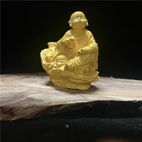 antique monks, wood statue decoration, zen meditation, tree sculpture decoration, living room, spa and yoga room, centerpiece book, living room, bedroom decor