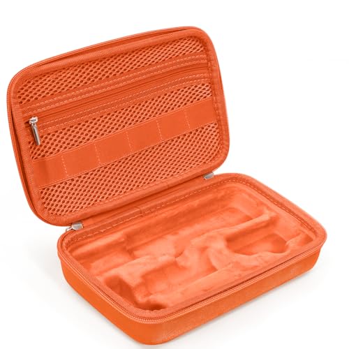 Case for DJI OSMO Pocket 3 Camcorder Combo, Hard Storage EVA Bag with 1 Adjustable Strap & 2 Screen Protector & 1 Mini Tripod for Pocket 3,Portable Waterproof Carry Case Accessory for Travel,Orange - color: 0range