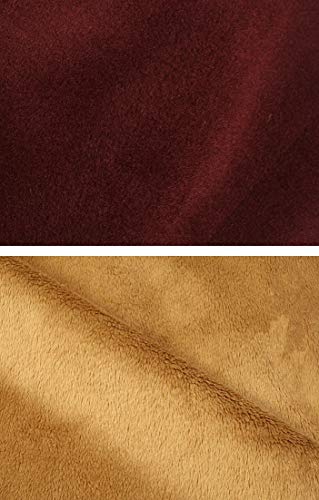 DGXIN Winter Velvet Zen Practice Meditation Cloak 100cm - color: Maroon
