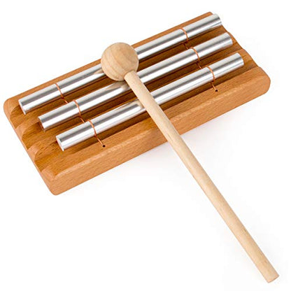 AKLOT Three Tone Trio Chime Bell for Prayer, Meditation & Yoga