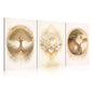 Bnesi 3-Piece Zen Wall Art Set Tree of Life & Lotus Flower Wall Art Large Wall Art for Living Room Tree Art & Tree of Life Wall Art Ideal Artwork for Walls Stylish Wall Decor Art (Classic)