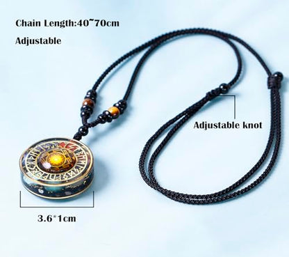 Day Day Up 7 Chakra Gemstone Reiki Energy Crystals Chakra Orgonite Pendant Necklace For Good Luck Yoga Meditation Jewelry - style: Style 2