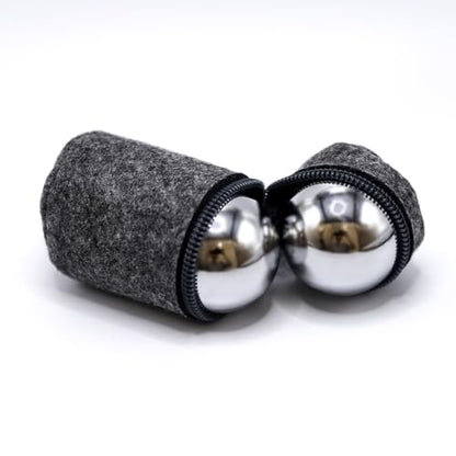 1.5-inch Stainless Steel Chiming Baoding Balls Chinese Health Balls for Hand Therapy, Exercise & Stress Relief (1.5inch)