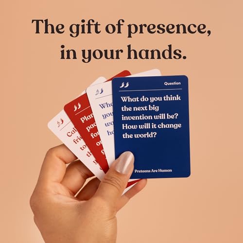 Preteens are Human | 140 Conversation Cards to Help You Get to Know Preteens | Card Game for Middle School Preteens | Designed by Experts for Grades 6-8 | Ages 11-13+ - style: Preteens Are Human