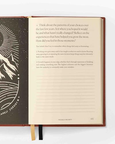 Intelligent Change Notes to Mindfulness Daily Journal for Women With Prompts to Write In, Illustrated Gratitude & Positivity, Undated Guided, Hardbound Wellness - Chelsea Kauai (Sunset Orange) - color: Sunset Orange