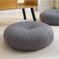 Large Round Meditation Floor Pillow, Thickened Comfortable, Washable Cotton Linen Cover, for Sitting Meditation, Yoga Living Room Tatami Floor Pillows & Cushions (Gray,Small)