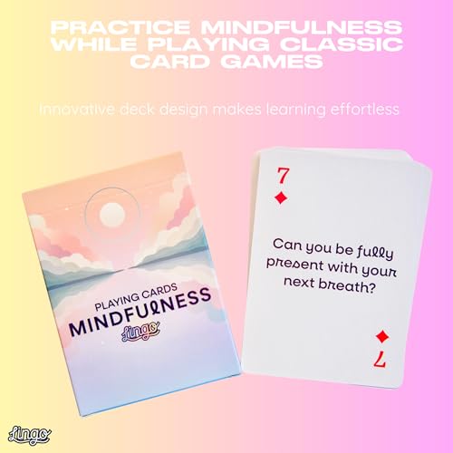Lingo Mindfulness Playing Cards | 52 Cards for Present Living