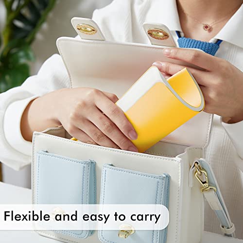 feela 8 Pack Soft Cover Journal Bulk, Notebooks College Ruled for Work, Lined Travel Journal for Women Men, Note Taking Notebook School Supplies Business Writing, 8.2” x 5.5”, A5, Yellow - color: 8 Yellow