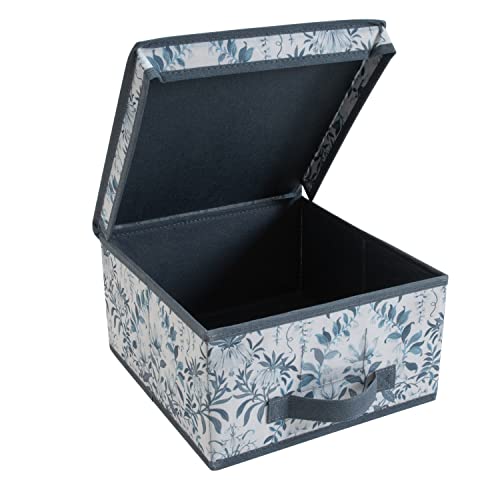 Laura Ashley Medium Storage Box | Dimensions: 11"x 12"x 6 | Foldable | Closet Organization | Storage | Parterre - style: Medium Box