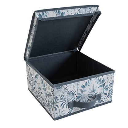 Laura Ashley Medium Storage Box | Dimensions: 11"x 12"x 6 | Foldable | Closet Organization | Storage | Parterre - style: Medium Box
