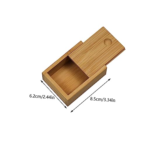 Veemoon 1pc Bamboo Storage Box for Jewelry and Makeup Chic Decorative Organizer Lids Versatile Storage for Bedroom Bathroom and Living Room and Practical Design