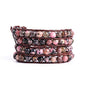YGLINE 6mm Natural Stone Bracelet Handmade Beaded Wrap Bracelets Spiritual Energy Jewelry for Women