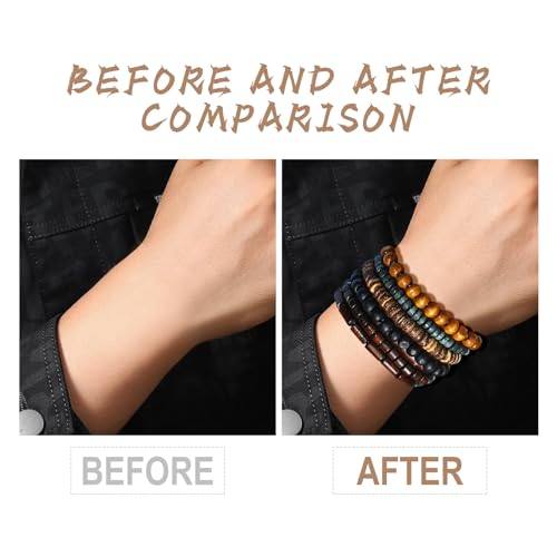 Gothic Bracelet Adjustable Punk Braided Leather Multilayer Grunge Set Bracelets Emo Metal Cuff Wrap Bangles Meaningful Gift - color: J-001