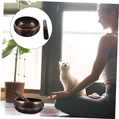 1set Nepal Bowl Meditation Meditation Bowl Sound Rod for Deep Relaxation