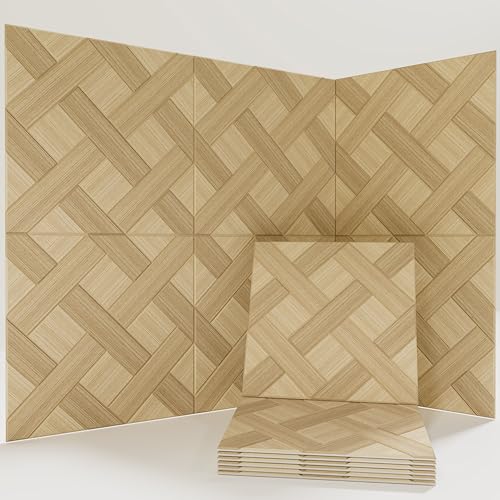 Soon Global Acoustical Wall Panels, 6-Piece 23.62 X 23.62 Inches Art Acoustic Panels, Decorative Acoustic Panels, Acoustic Wall Panels, Sound Absorbing Wall Art, Cedral Arc - color: Cedral Arc, size: 72 X 48 Inches