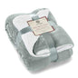 Sherpa Throw Blanket Super Soft Reversible Ultra Luxurious Plush Blanket, 50 x 60 inches, Sage/White - color: Sage / White, size: Throw (50" x 60")