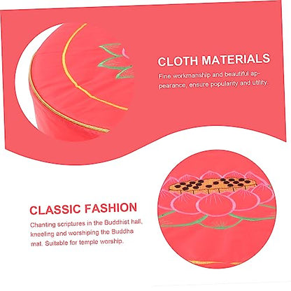 ABOOFAN Meditation Cushion Set Round Prayer Mat for Meditation Handmade Floor Pillow for Adults for Zen Practice and Yoga
