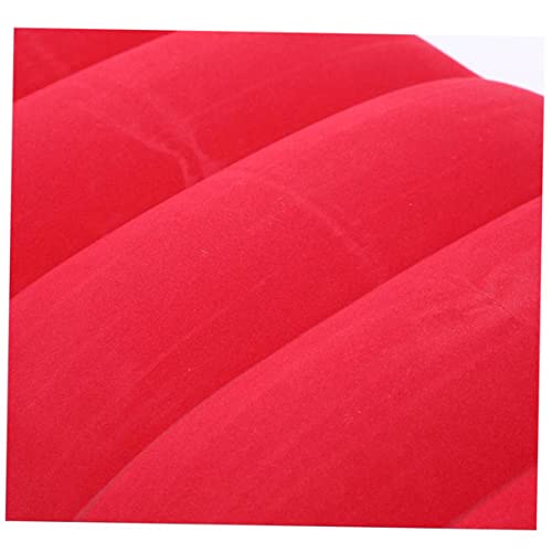 2 Pcs PVC Flocking Inflatable Waist Cushion Pillow for Outdoor Camping Portable Travel Nap Cushion 65x45cm Multifunctional Pillow for Office and Leisure