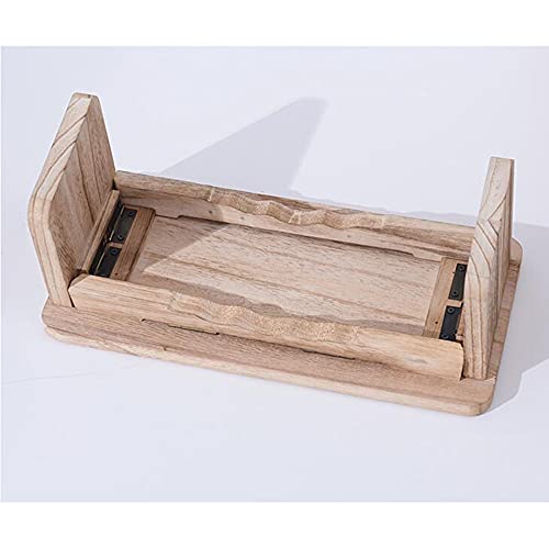 Meditation Stool, Wooden Meditation Table, Foldable Meditation Kneeling Stool, Oblique Leg Yoga Stool, for Tea Ceremony/Yoga/Child Sitting Posture Correction/A / 39.5×19.5×16cm