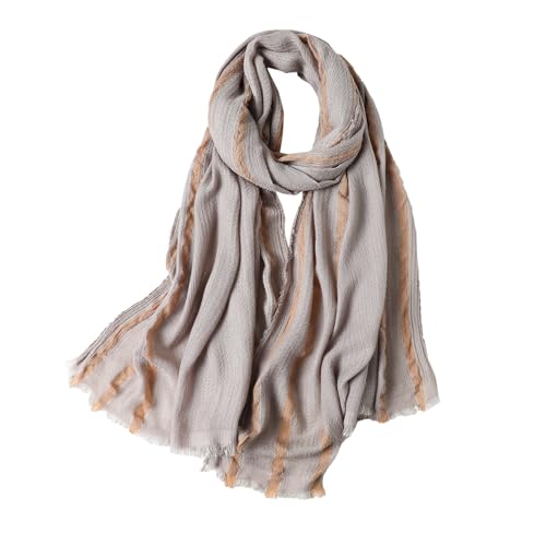 WINCESS.YU Women Gradient Scarf Long Shawls and Wraps Fashion Plain Pashmina Formal Scarf - color: Lx92-grey