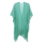 Sparkle Metallic Evening Shawls for Women formal Party Dresses Beach Travel Cardigan Shawl Wrap for Swimsuit - color: Teal Green