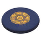 Round Meditation Cushion Mat Set with Washable Premium Cotton Linen Cover, Larger Thick Yoga Mat Bolster Floor Pillows Seating for Adults Upgraded Meditation Accesso blue-70 * 4cm - color: Blue