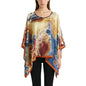 Women's Satin Cover Up Short Poncho Tops Sheer Chiffon Boho Pashmina Shawl Beach Soft Shawl - color: Style32
