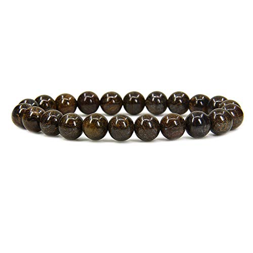 Angelstones Handmade Natural Healing Gemstone 8mm Round Beads Stretch Crystal Bracelet 7 Inch Unisex