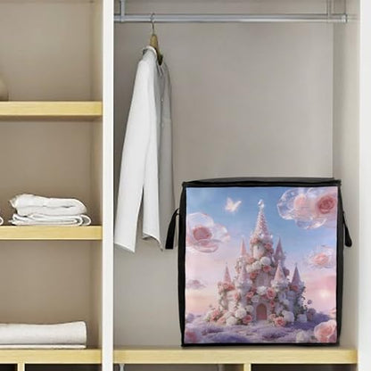 Cloud Castle Storage Bag Portable Closet Organizer Storage Bags Quilt Storage Bags with Zippered Breathable Storage Bag with Carry Handles for Blanket Pillow Bedding