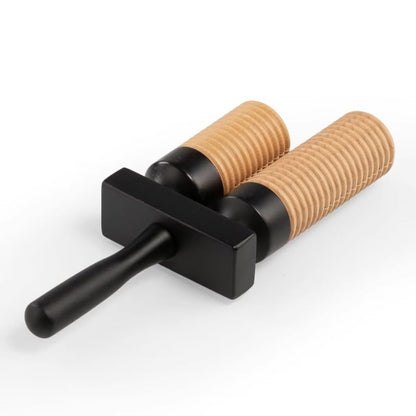 Wood Block Percussion Instrument – Solid Hardwood Resonance with Carry Bag and Striker – Professional Rhythm Sound Accessory for Orchestral Practice Ensemble Performance and Studio Recording