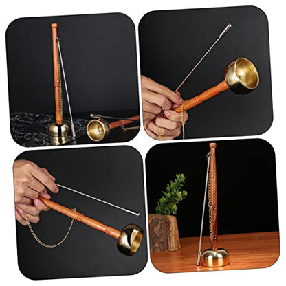 Portable Buddhist Yin Qing Copper Chime for Meditation and Relaxation Sound Percussion Instrument Handle for and Mindfulness Practices