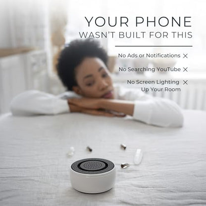 SIBŌ Digital Singing Bowl | 20 Preloaded Sound Baths from Real Crystal & Tibetan Singing Bowls | Meditation, Sleep & Deep Relaxation | No Phone Required