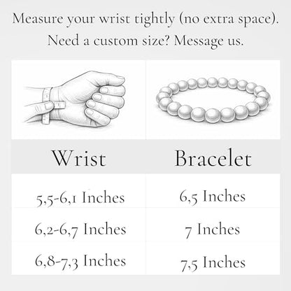 TEJO Natural Stone Bracelet for Women - size: 7.5 inches, style: White 7 Chakra Healing Bracelet – Unisex