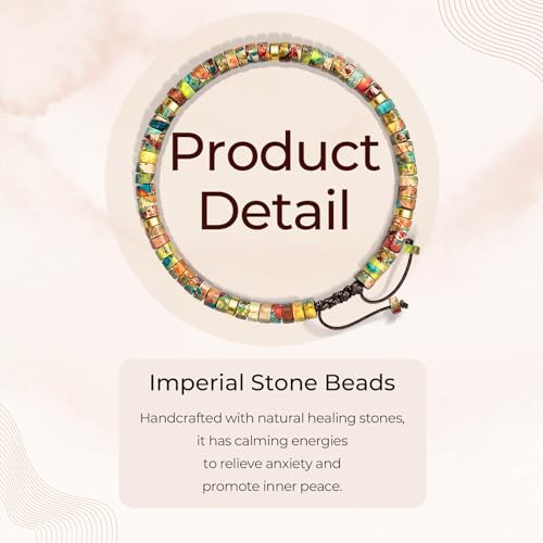 Thank You Gifts for Women: Teacher Appreciation Office Gifts for Coworkers Employee Boss Lady Manager Colleague Natural Stone Bracelet - color: King-MAKER