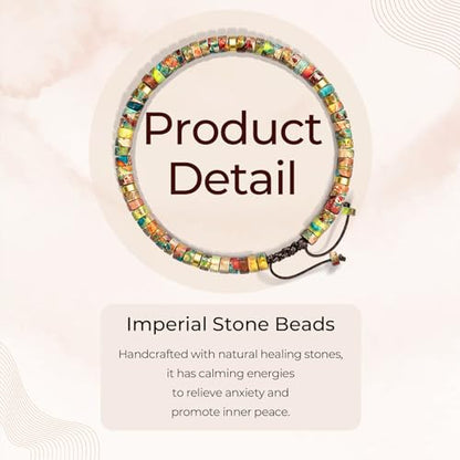 Thank You Gifts for Women: Teacher Appreciation Office Gifts for Coworkers Employee Boss Lady Manager Colleague Natural Stone Bracelet - color: King-MAKER