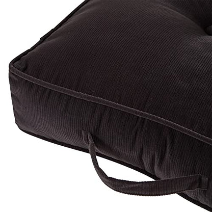 South Pine Porch Oakford 21-inch Square Floor Pillow, Charcoal - color: Charcoal