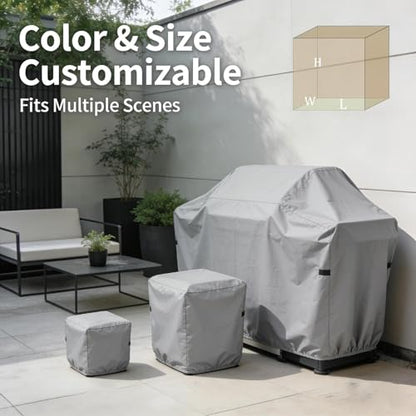 Customized Dust Cover, Waterproof Made-to-Measure Covers for Furniture & Equipment with Personalized Logo & Text, Optional Color / Material / Zipper / Drawstring