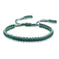 COLORFUL BLING Tibetan Buddhist Bracelets for Women Men Handmade Braided Rope String Lucky Protection Wristbands Prayer Family Couple Jewelry - color: blue green dark