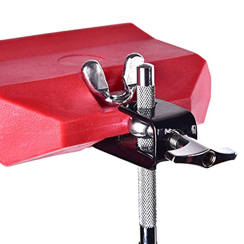 5“ Jam Block Musical Percussion Instrument Plastic Latin Drum Instrument (Red)