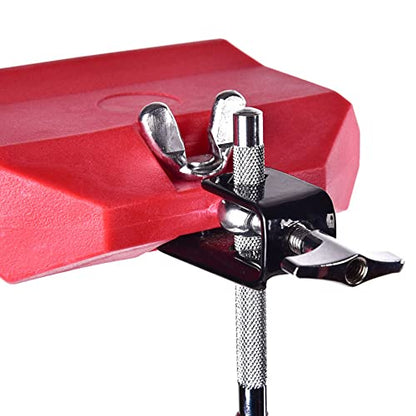 5“ Jam Block Musical Percussion Instrument Plastic Latin Drum Instrument (Red)
