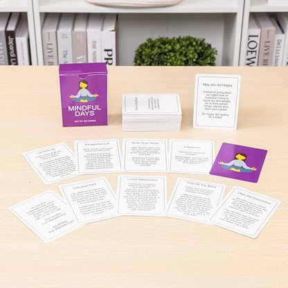 Workplace Mindfulness & Team Building Cards Mindful Work Bundle (2 Deck Set for Team Meetings, Reflection & Workplace Wellbeing)