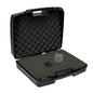 Small Hard Case with Foam, 10" Lightweight Pluck Foam Padded Protection Carrying/Storage Case - Customizable Interior for GoPro, Camera, iPhone, Tablet, Black - Outer Size:10.5” x 8.5” x 3” - style: Inner 10" X 6.2" X 2.8"