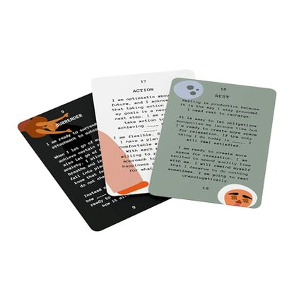 I AM & CO Dear Self Affirmation Cards Deck - 52 Card Deck - Self Love Affirmation Cards with Fill in the Blank Prompts - Daily Affirmations for Mindfulness, Motivation, Self Care & Personal Growth