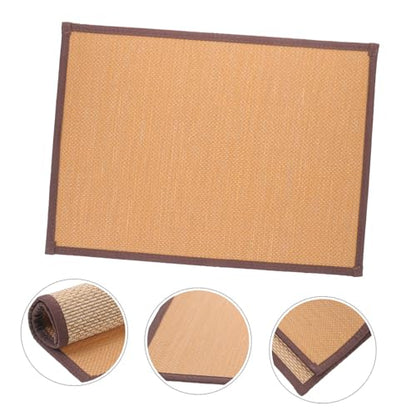 Woven Meditation Cushion Thick Tatami Floor Mat Cooling Seat Pad for Yoga Living Room Bedroom Office Use